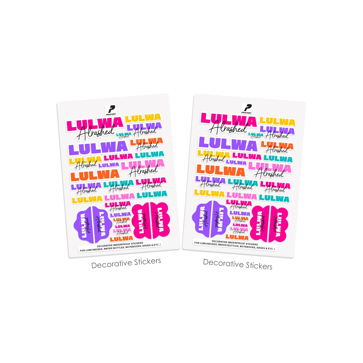 School Label Stickers Pack D174
