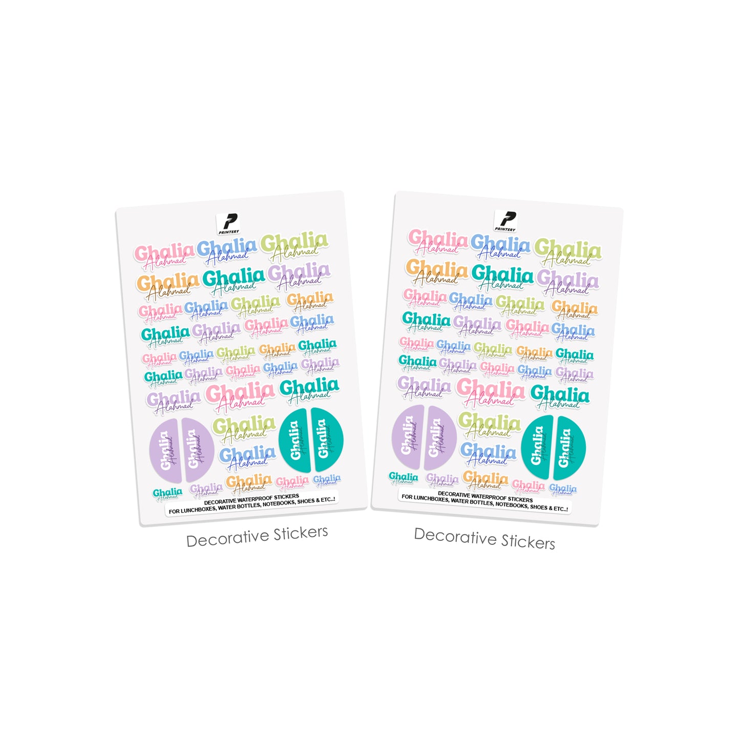 School Label Stickers Pack D179