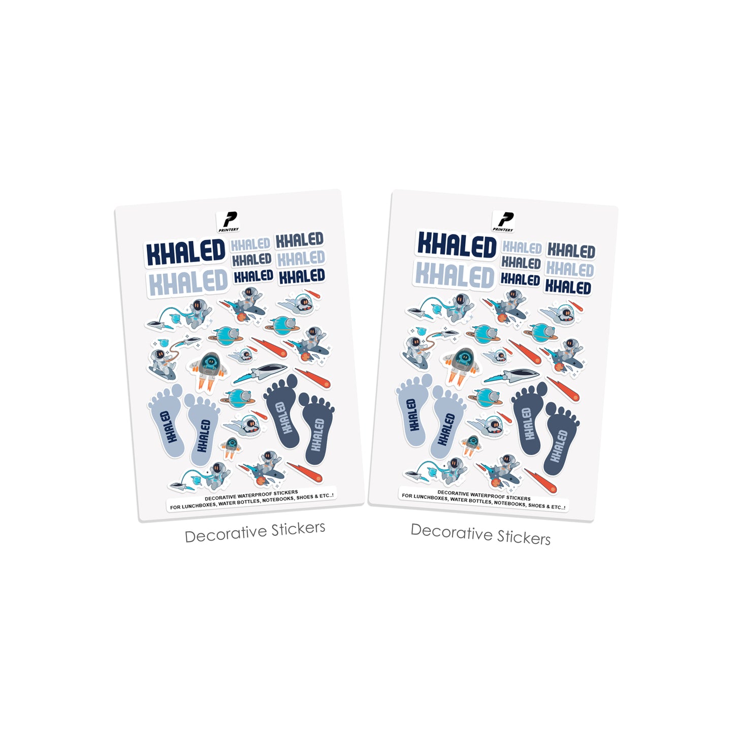 School Label Stickers Pack D109 - Astro