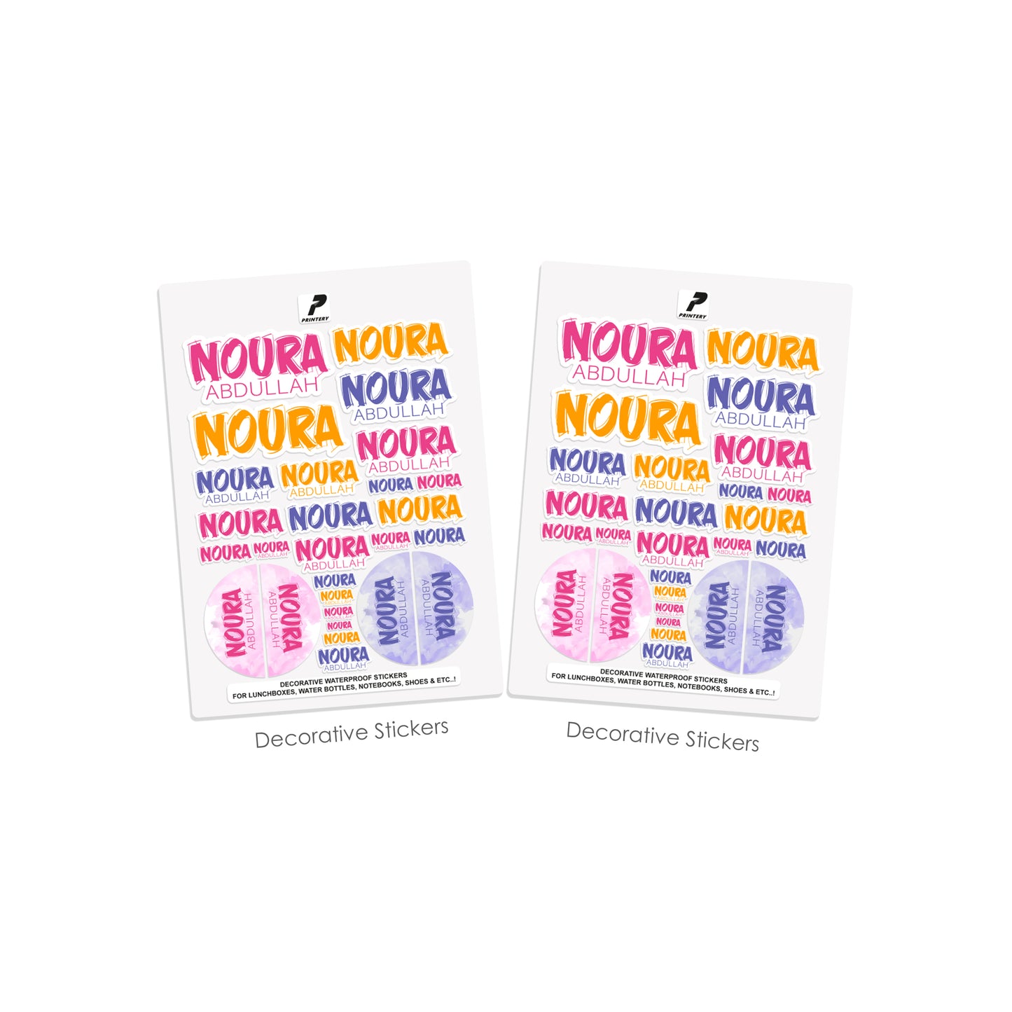 School Label Stickers Pack D172 - Girl