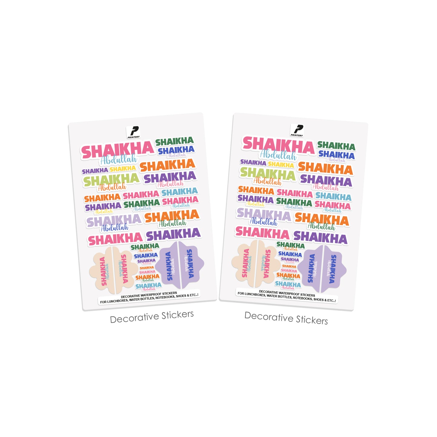 School Label Stickers Pack D175