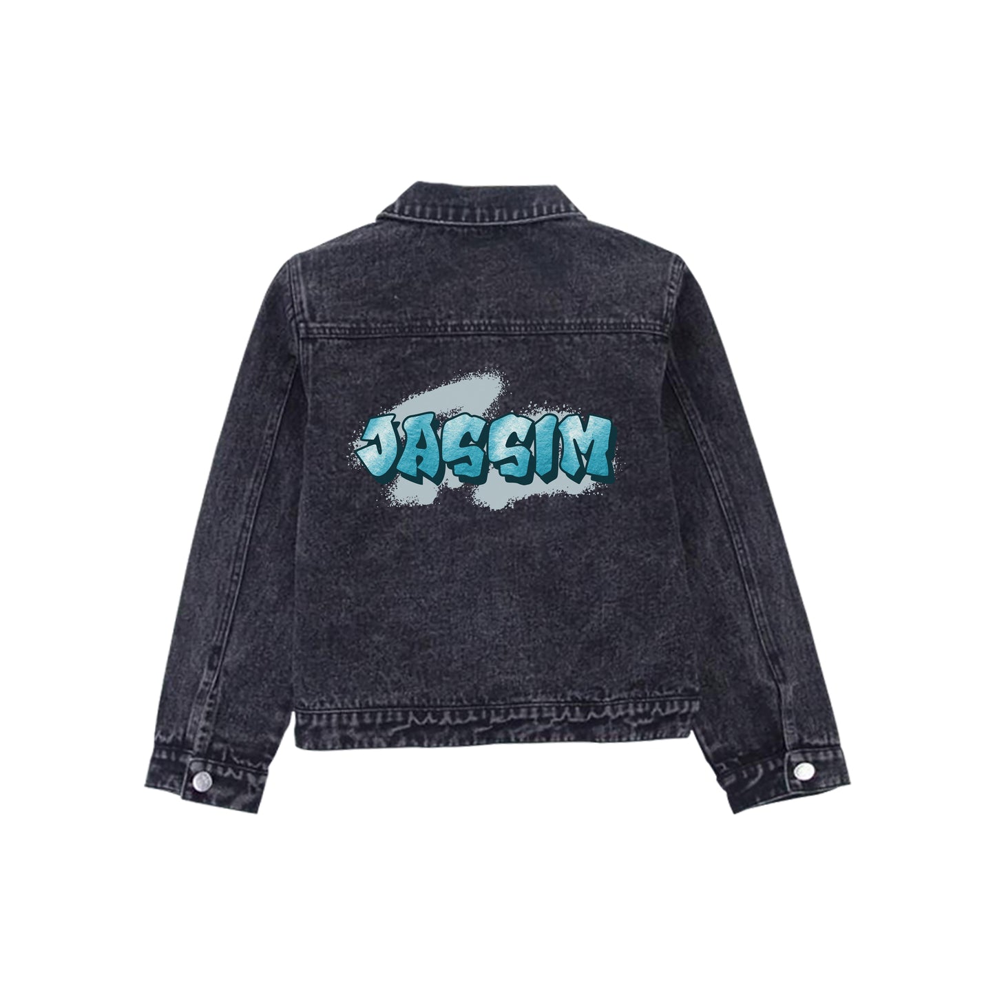 Black Denim Jacket Graffiti