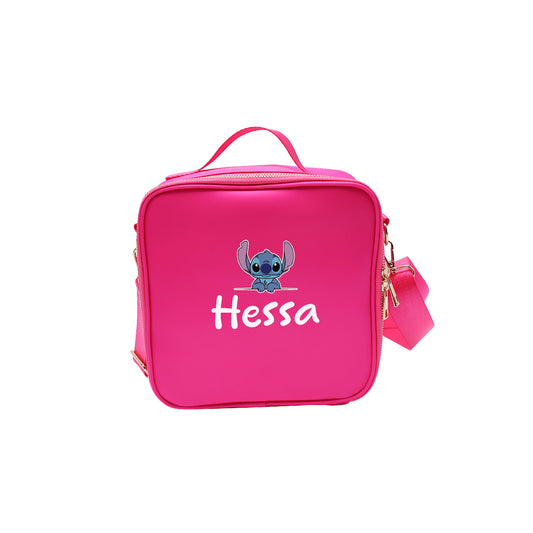 Hot Pink School Lunch bag 2025 - Stitch