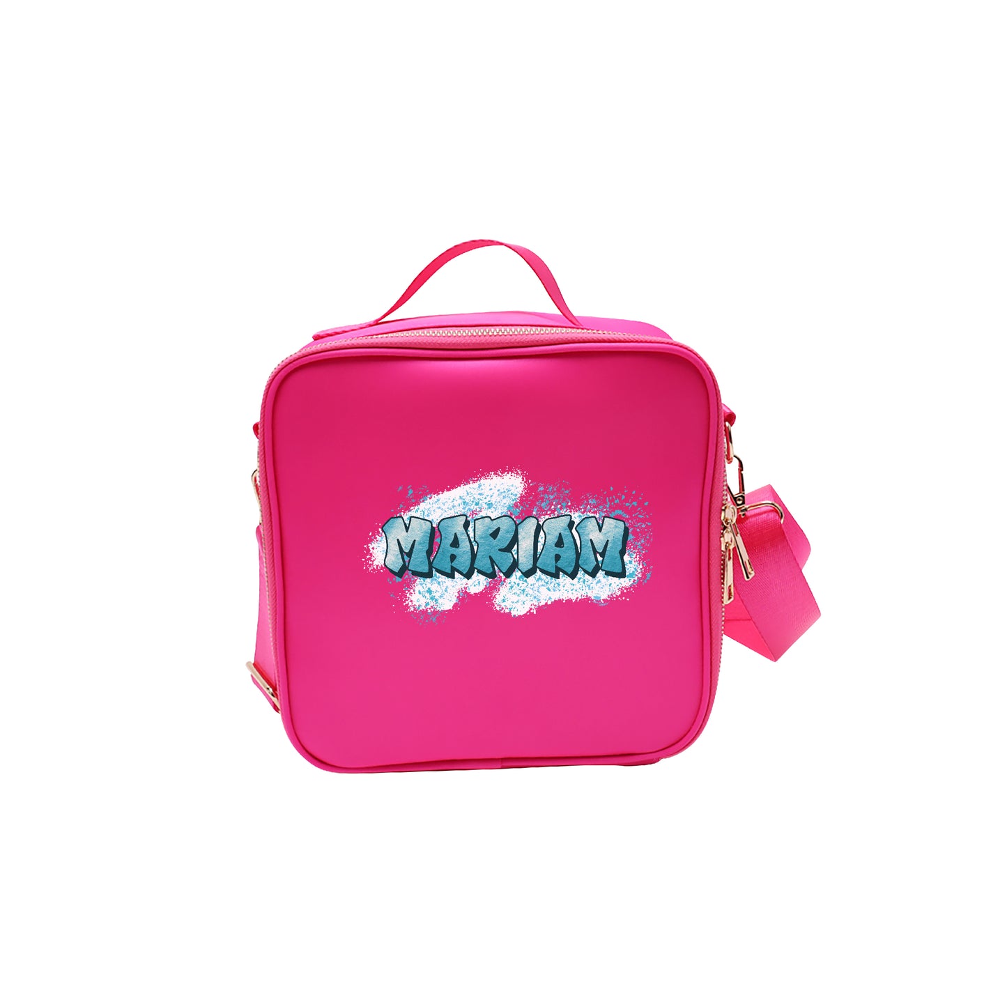 Hot Pink School Lunch bag 2025 - Graffiti
