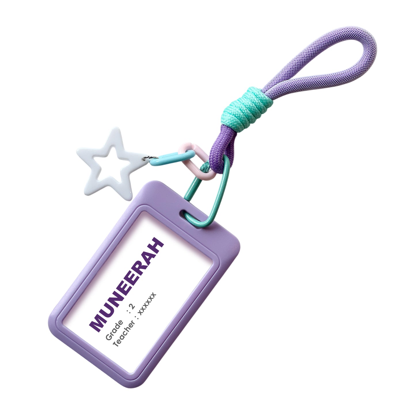 Star Charm School ID Tag Purple