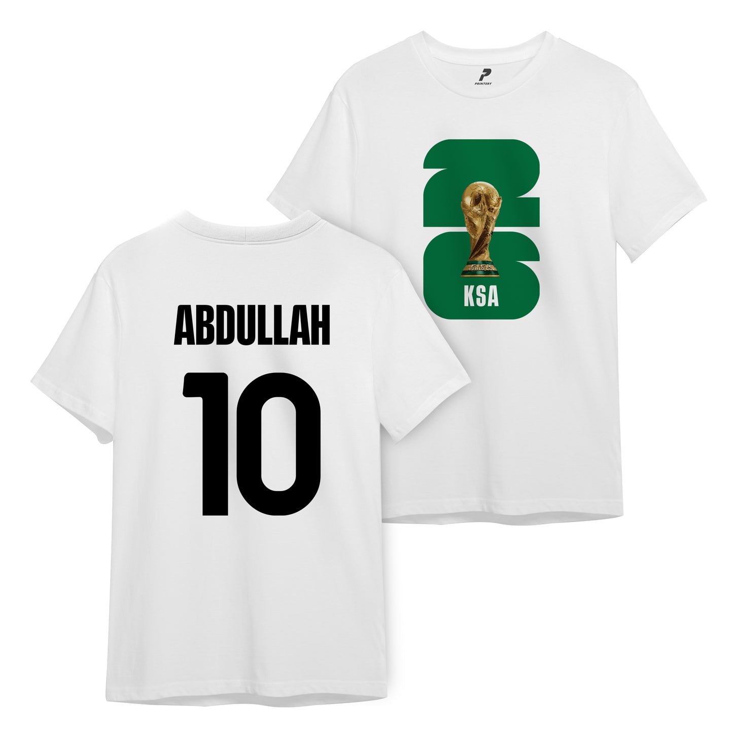 Saudi Arabia Customized T-Shirt WCD02