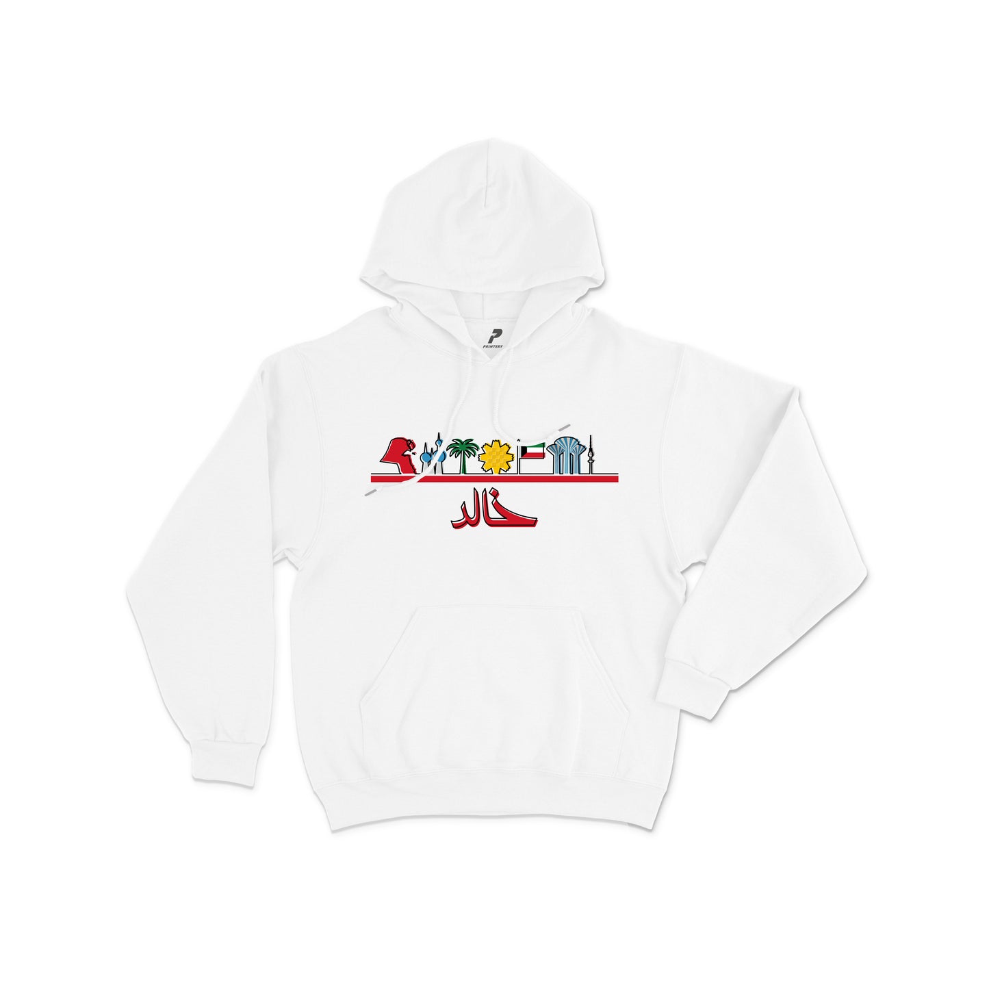 Kuwait Hoodie 14 خط أحمر