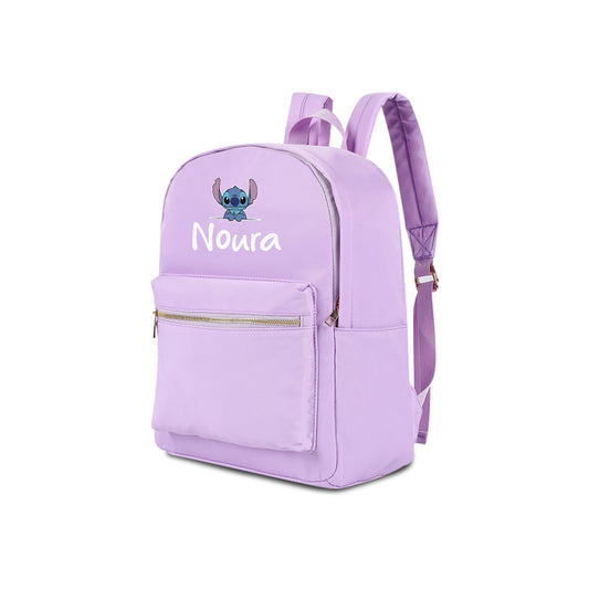 Purple School Backpack 2025 - Stitch
