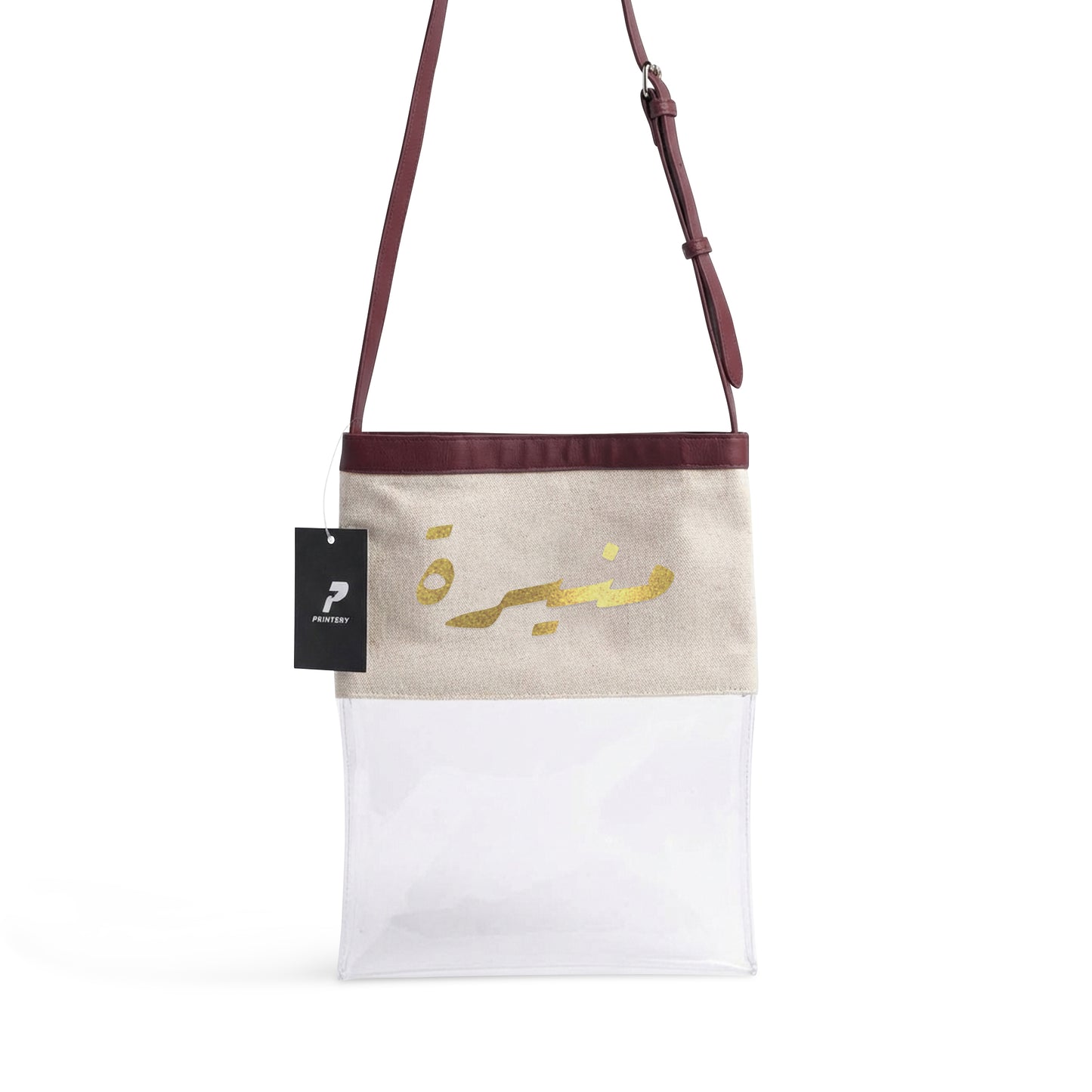 Gergean Leather Rectangle Cross Bag RD02 - Golden