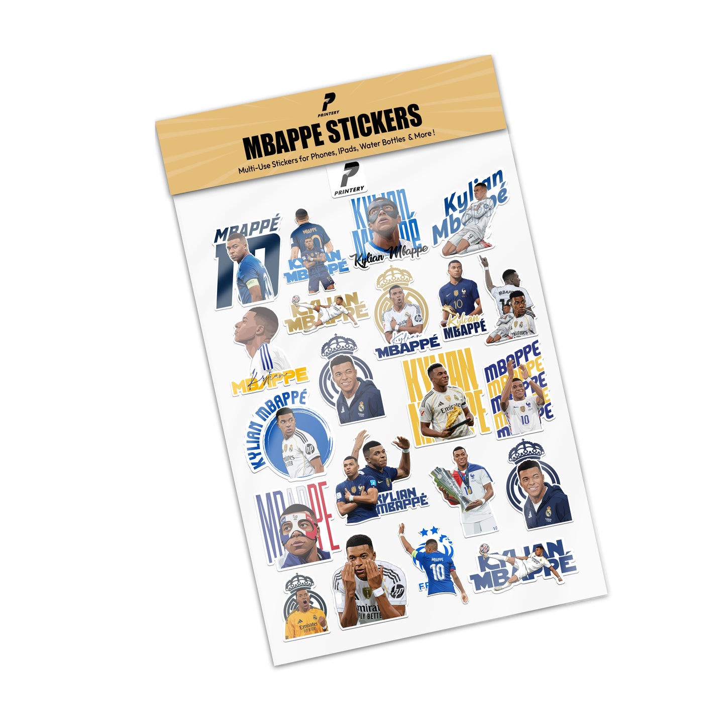 Kylian Mbappe Multi Use Sticker Pack