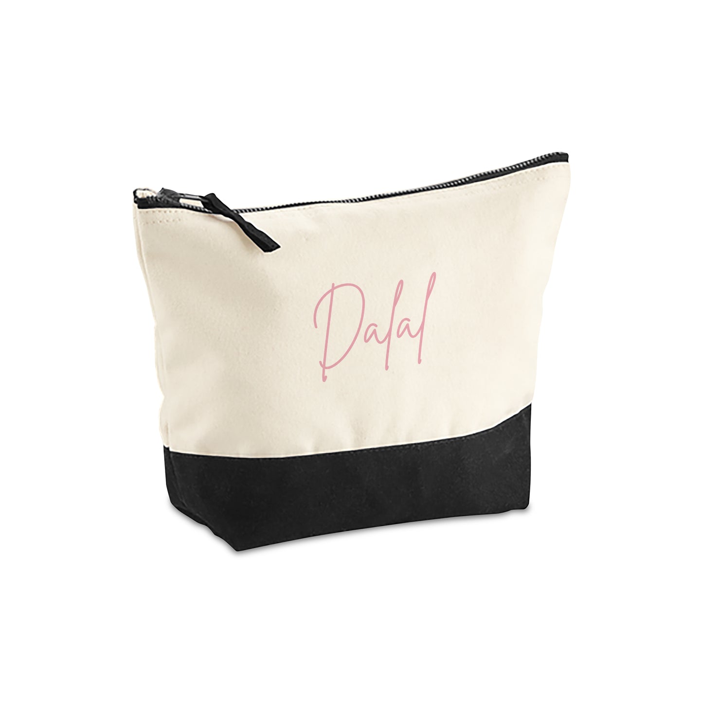Natural/Black Organic Accessory Bag D04
