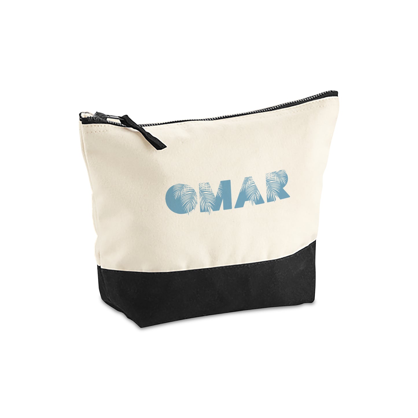 Natural/Black Organic Accessory Bag D05