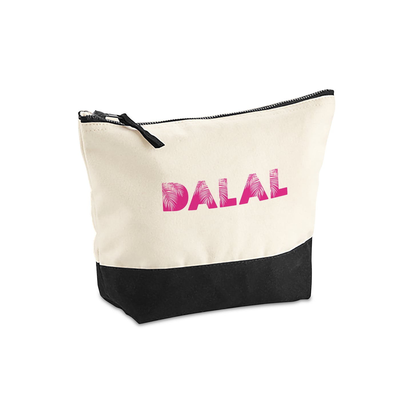Natural/Black Organic Accessory Bag D05