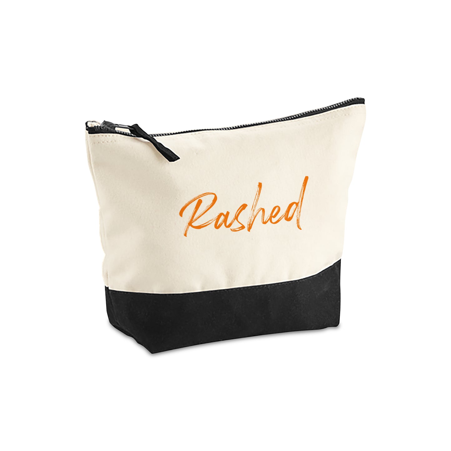 Natural/Black Organic Accessory Bag D07
