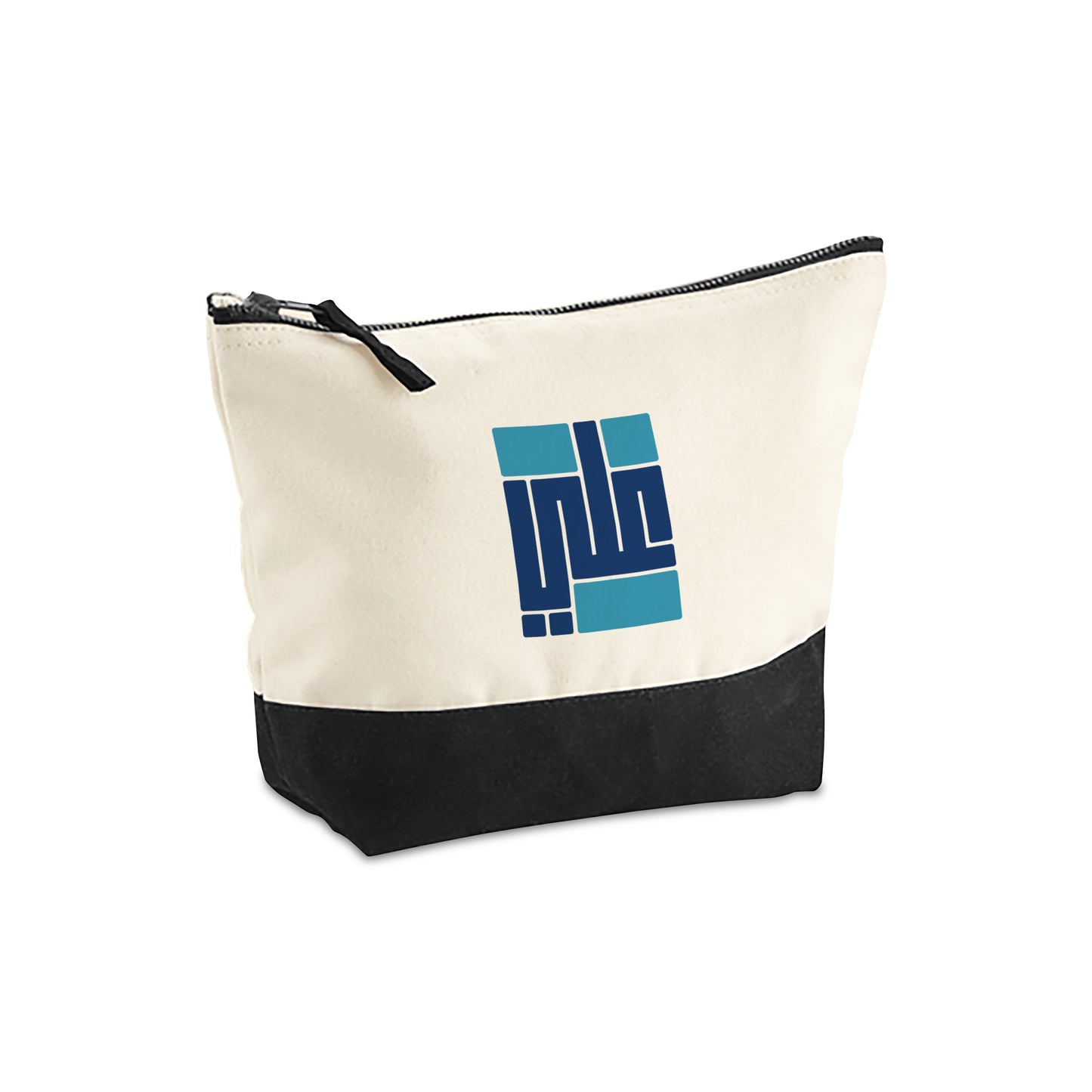 Natural/Black Organic Accessory Bag D08