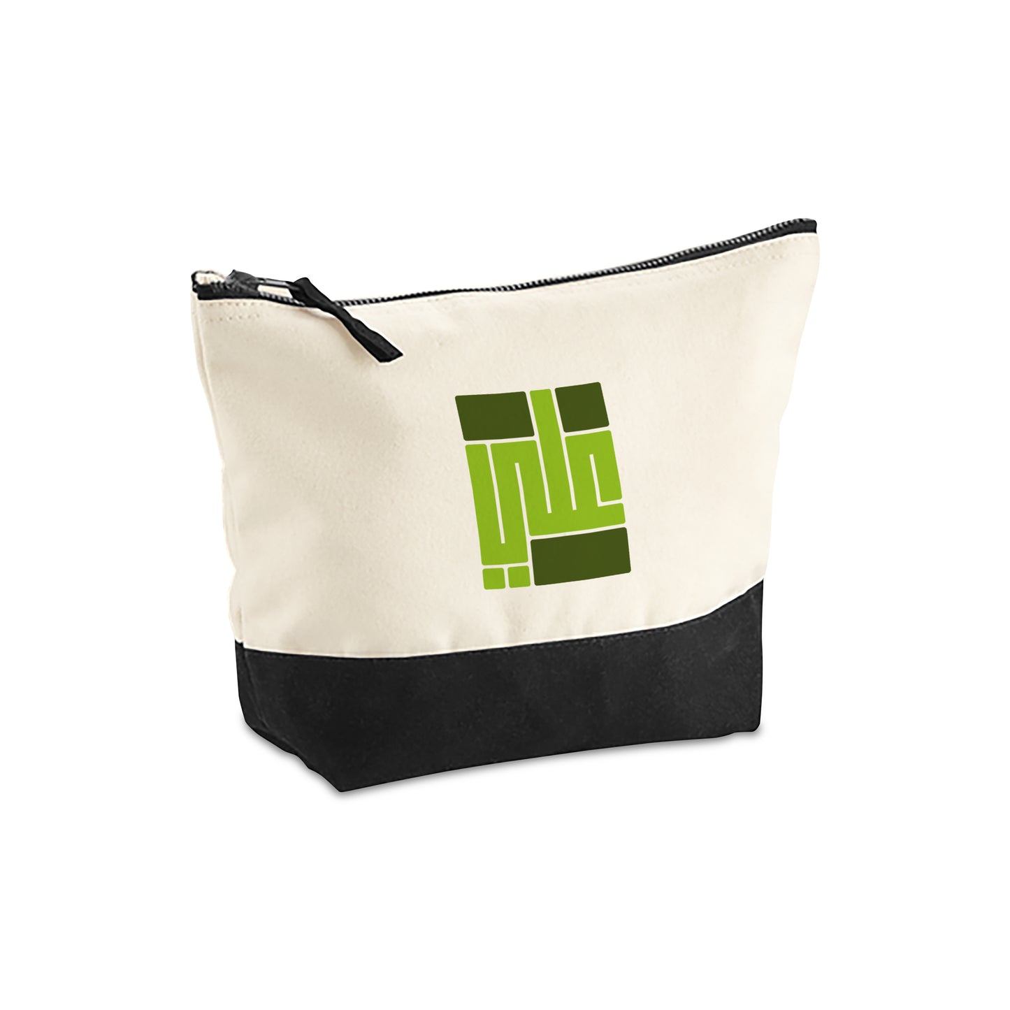 Natural/Black Organic Accessory Bag D08