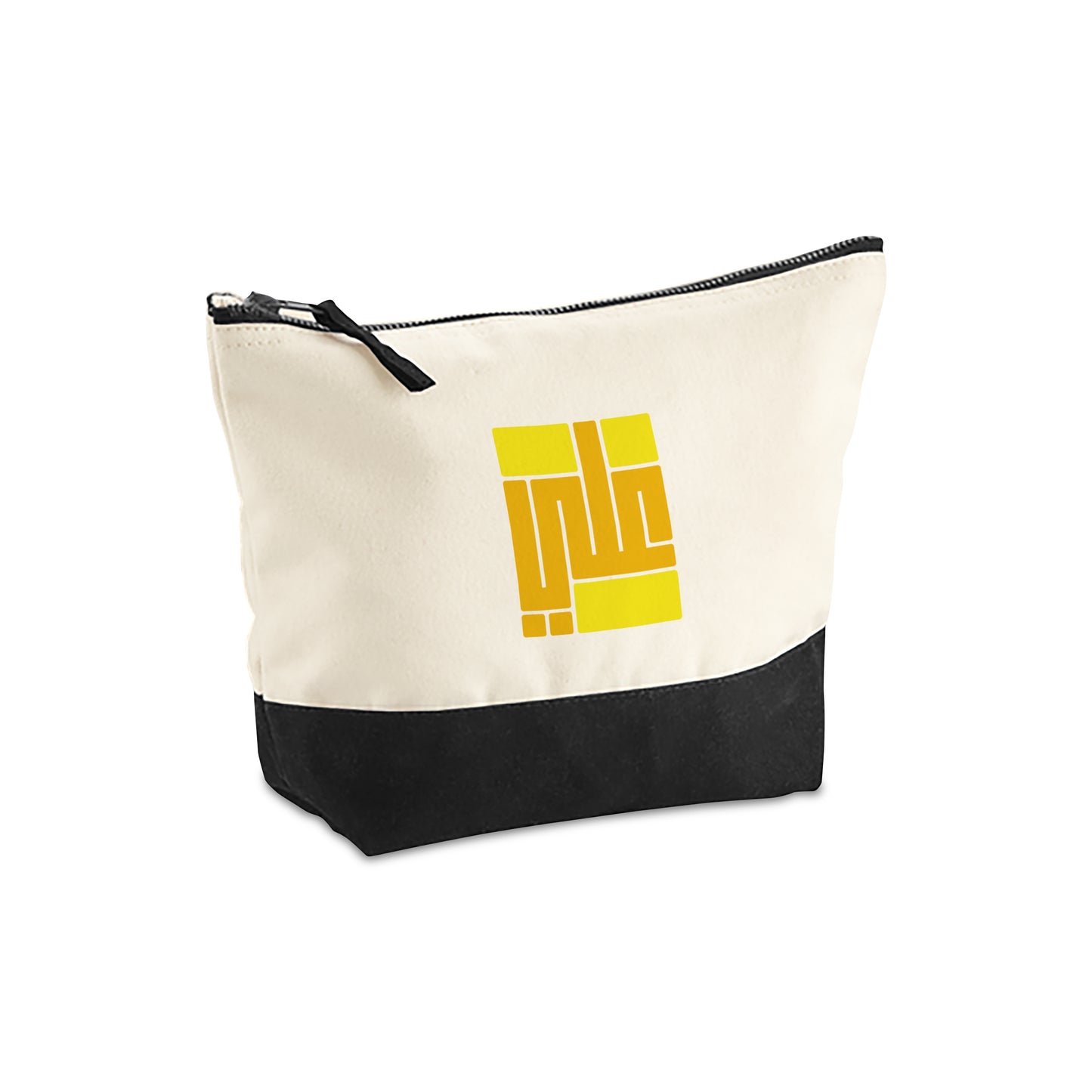 Natural/Black Organic Accessory Bag D08