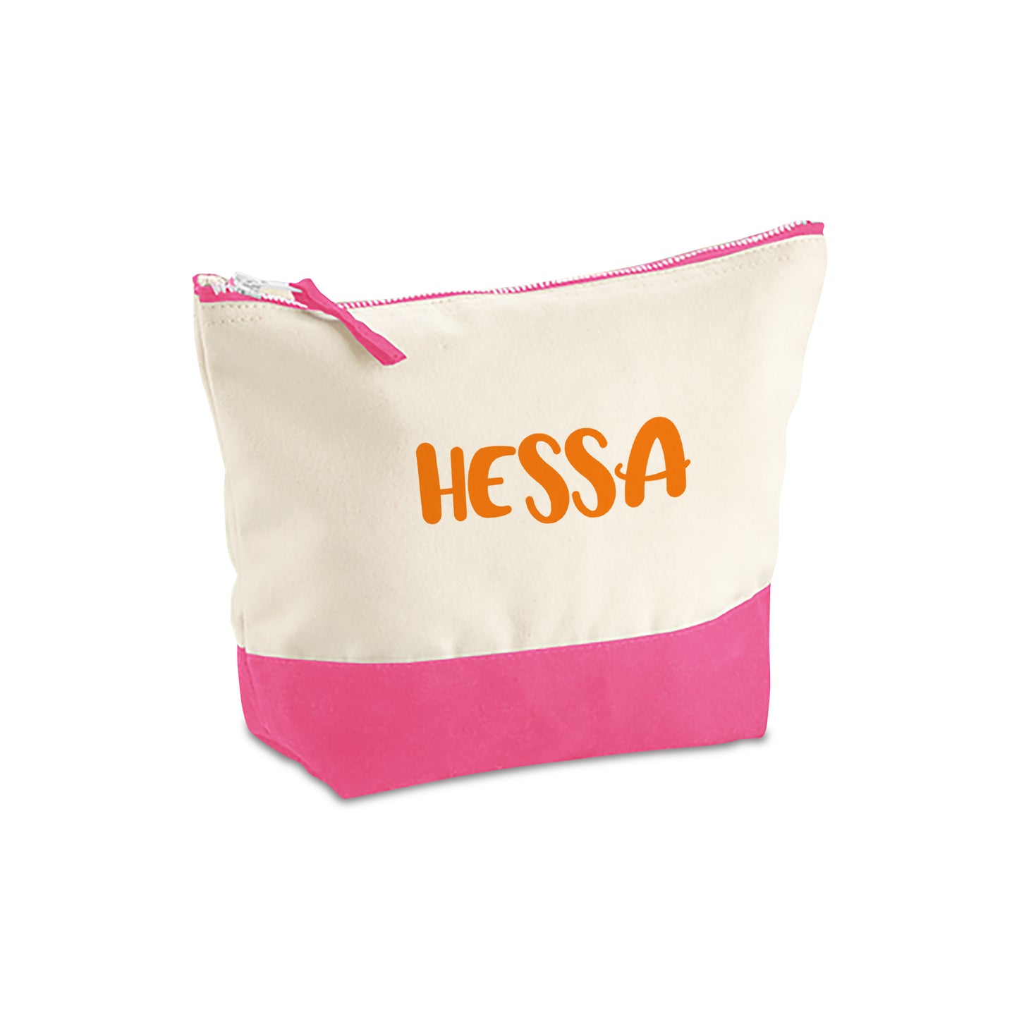 Natural/Pink Organic Accessory Bag D10