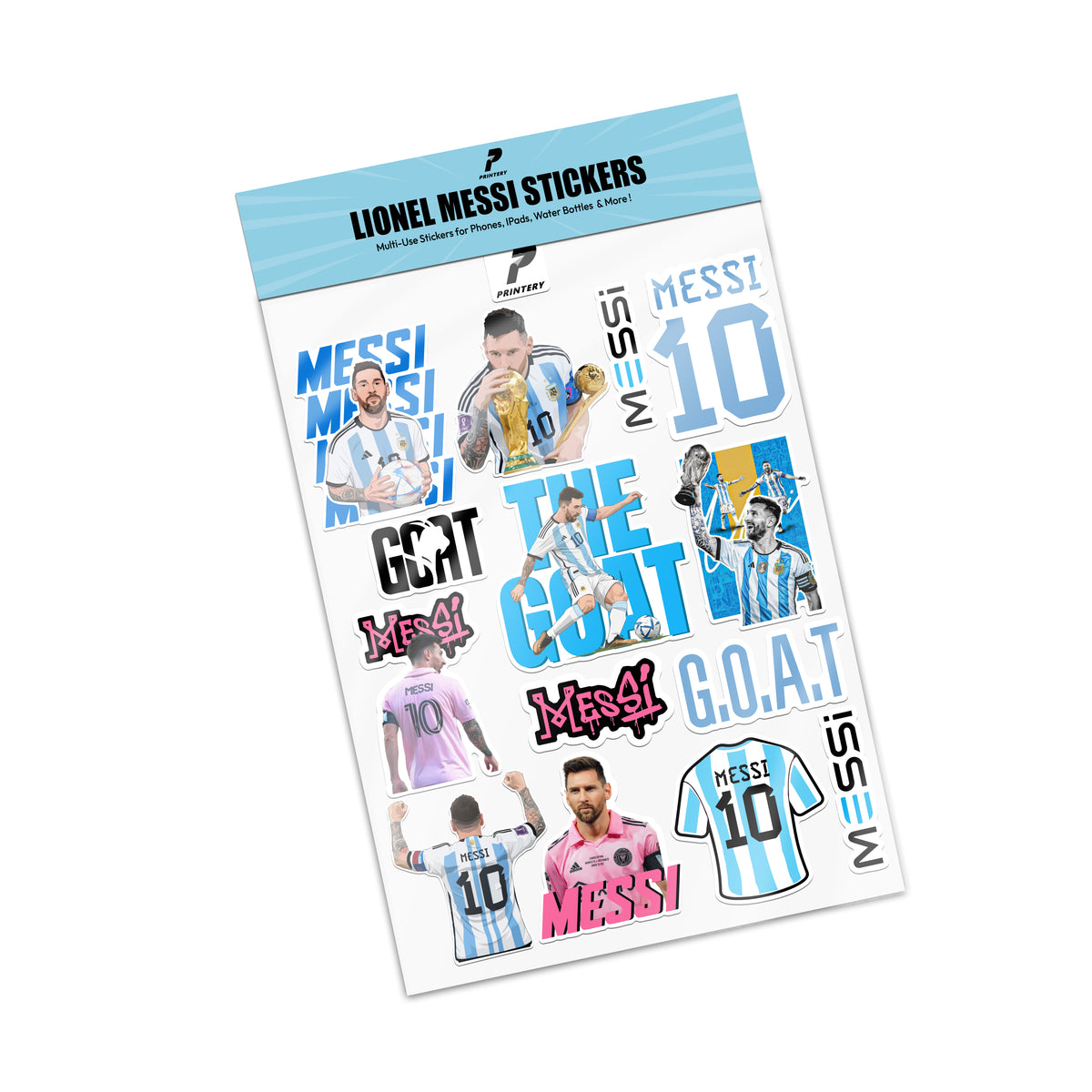 Lionel Messi Multi Use Sticker Pack – PRINTERY
