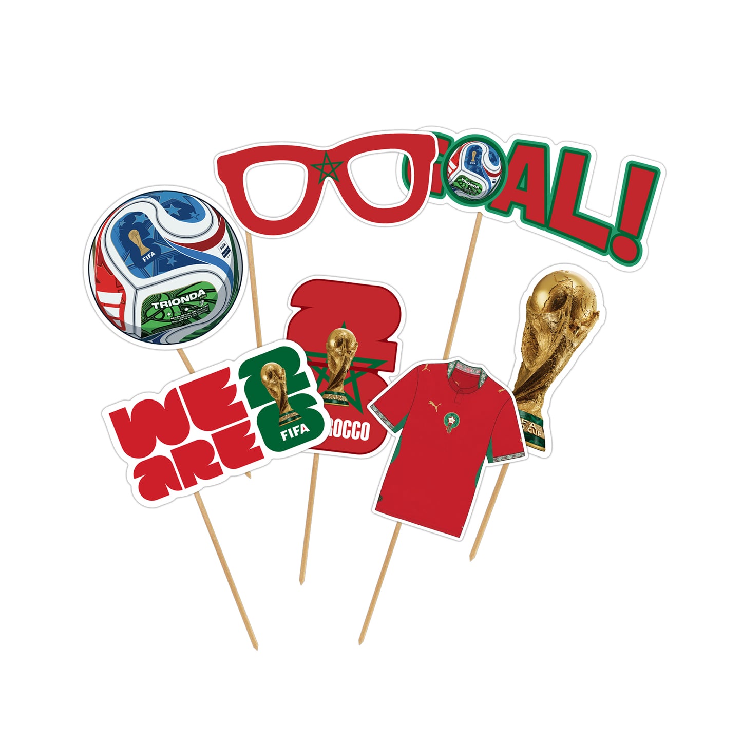 Morocco World Cup Photo Props