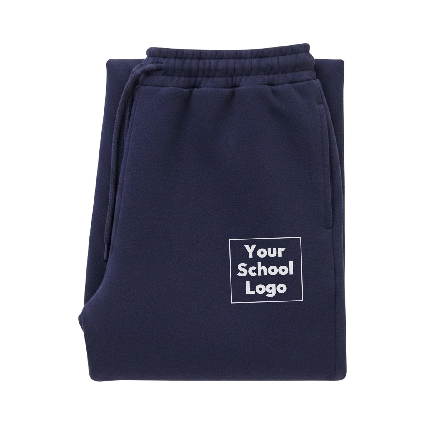 School Logo Navy Sweatpants
