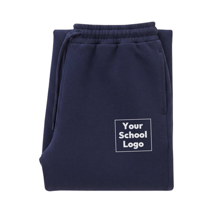School Logo Navy Sweatpants