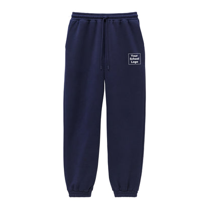 School Logo Navy Sweatpants