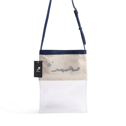 Gergean Leather Rectangle Cross Bag RD13 - Silver