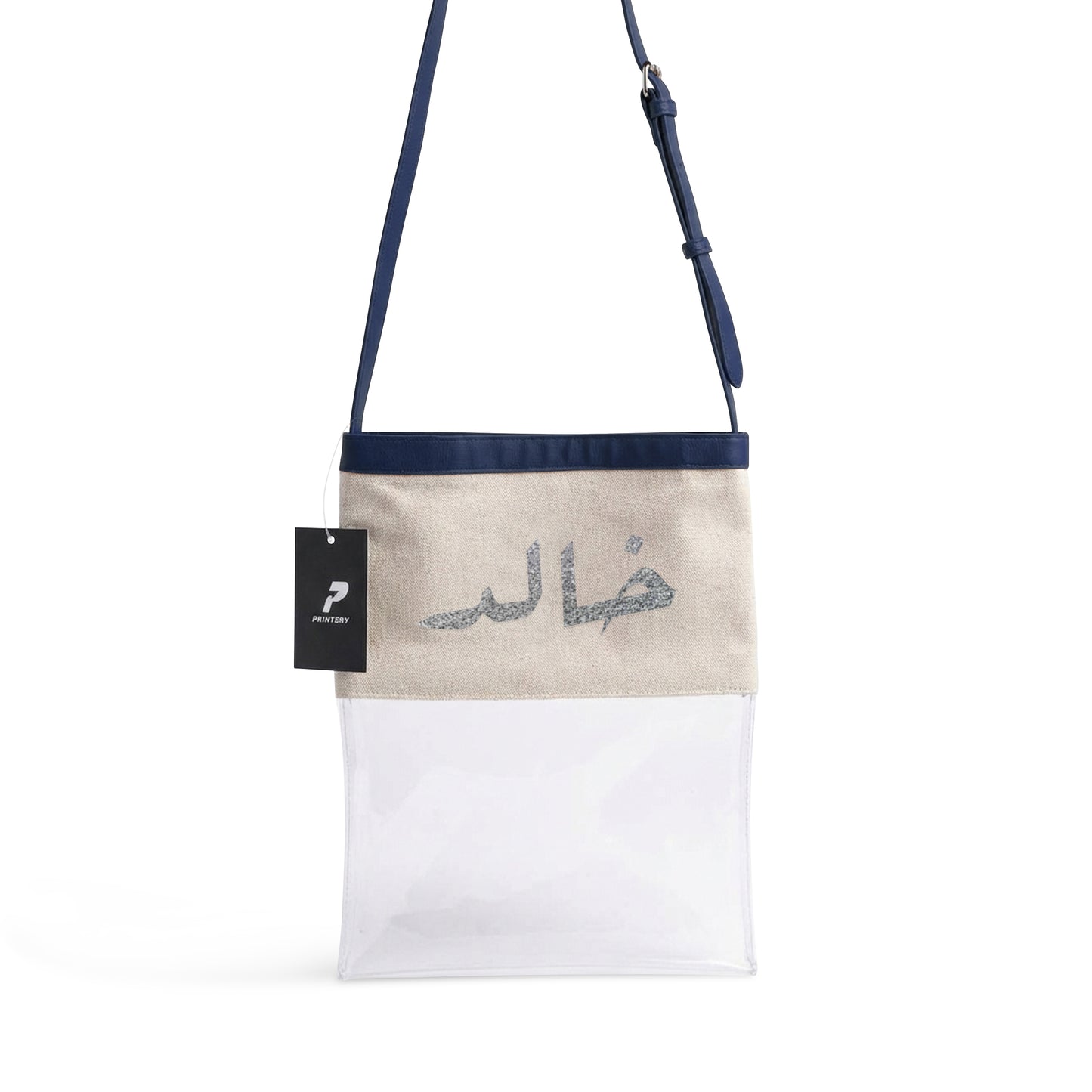 Gergean Leather Rectangle Cross Bag RD02 - Silver