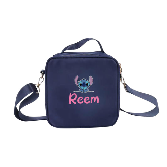 Navy Blue School Lunch bag 2025 - Stitch