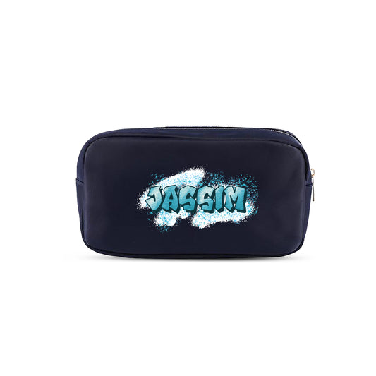 Navy Blue School Pouches 2025 - Graffiti