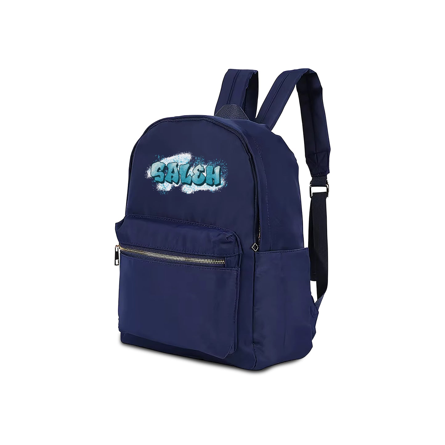 Navy Blue School Backpack 2025 - Graffiti