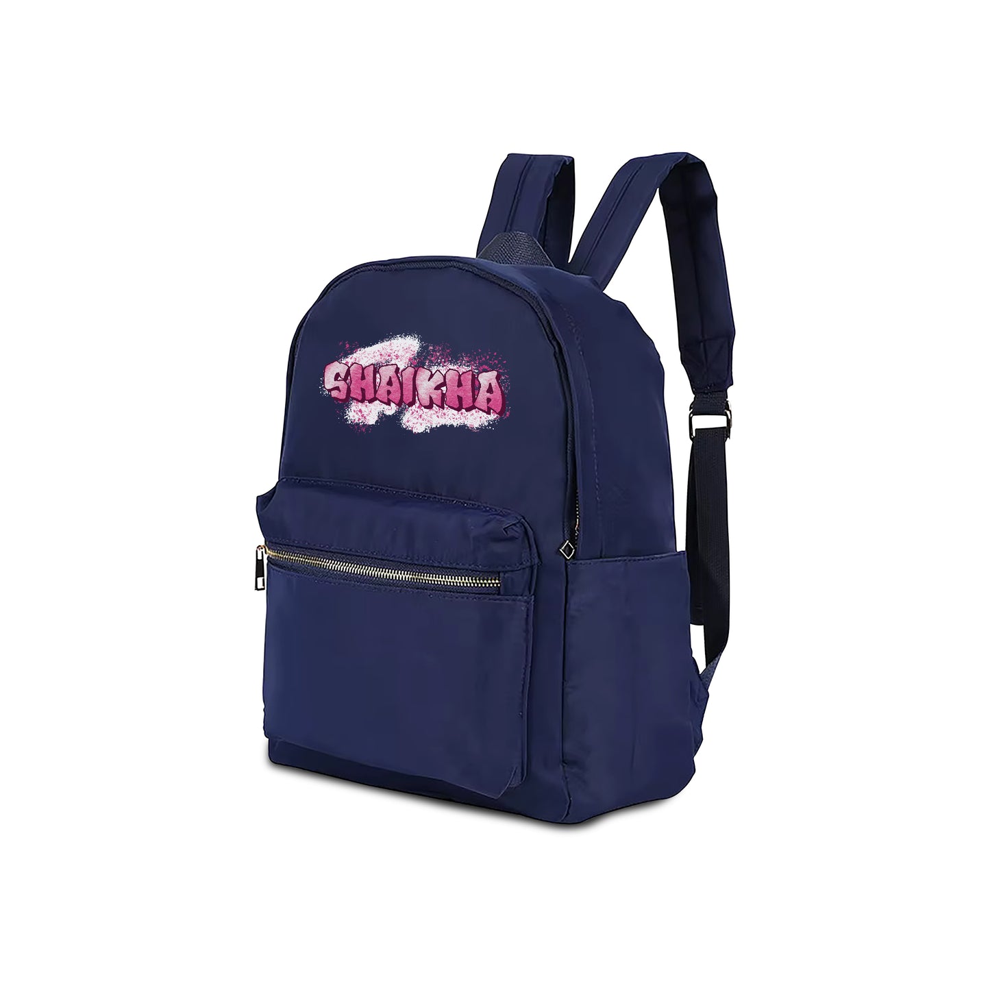 Navy Blue School Backpack 2025 - Graffiti