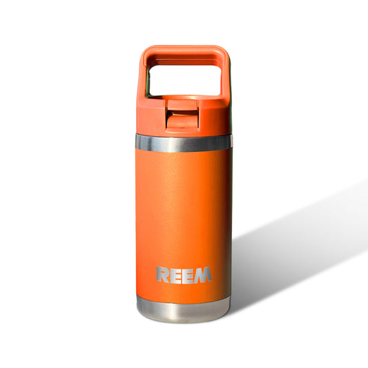 Custom Engraved Orange Vacuum Bottle