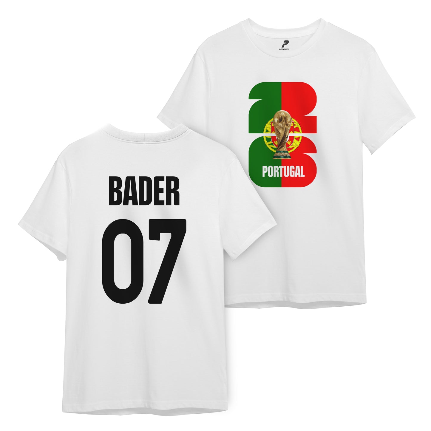 Portugal Customized T-Shirt WCD02