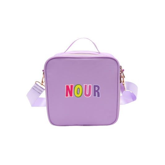 Purple School Lunch bag 2025 - Letter Design