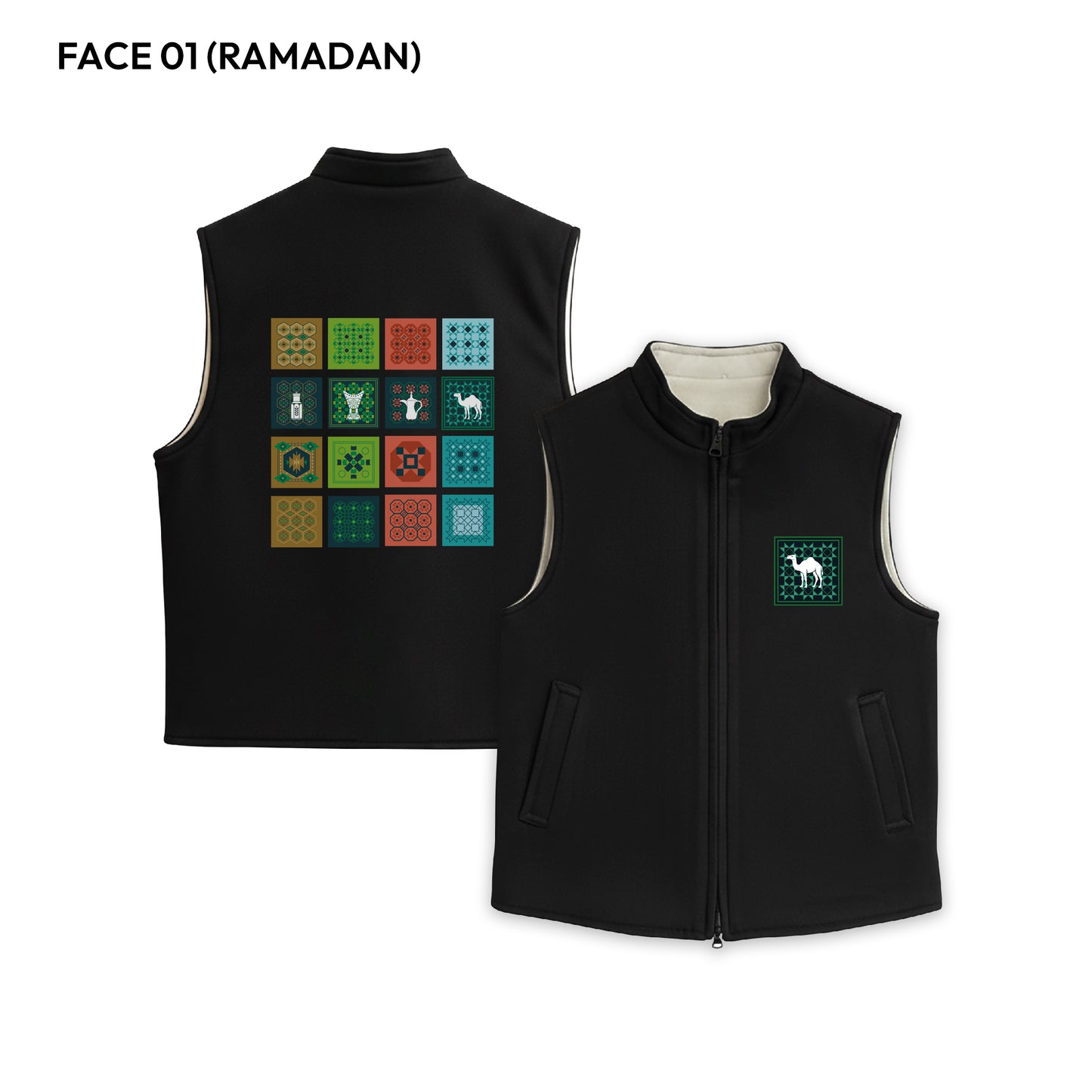 Double Face Ramadan & ND Vest RD05 - No Name