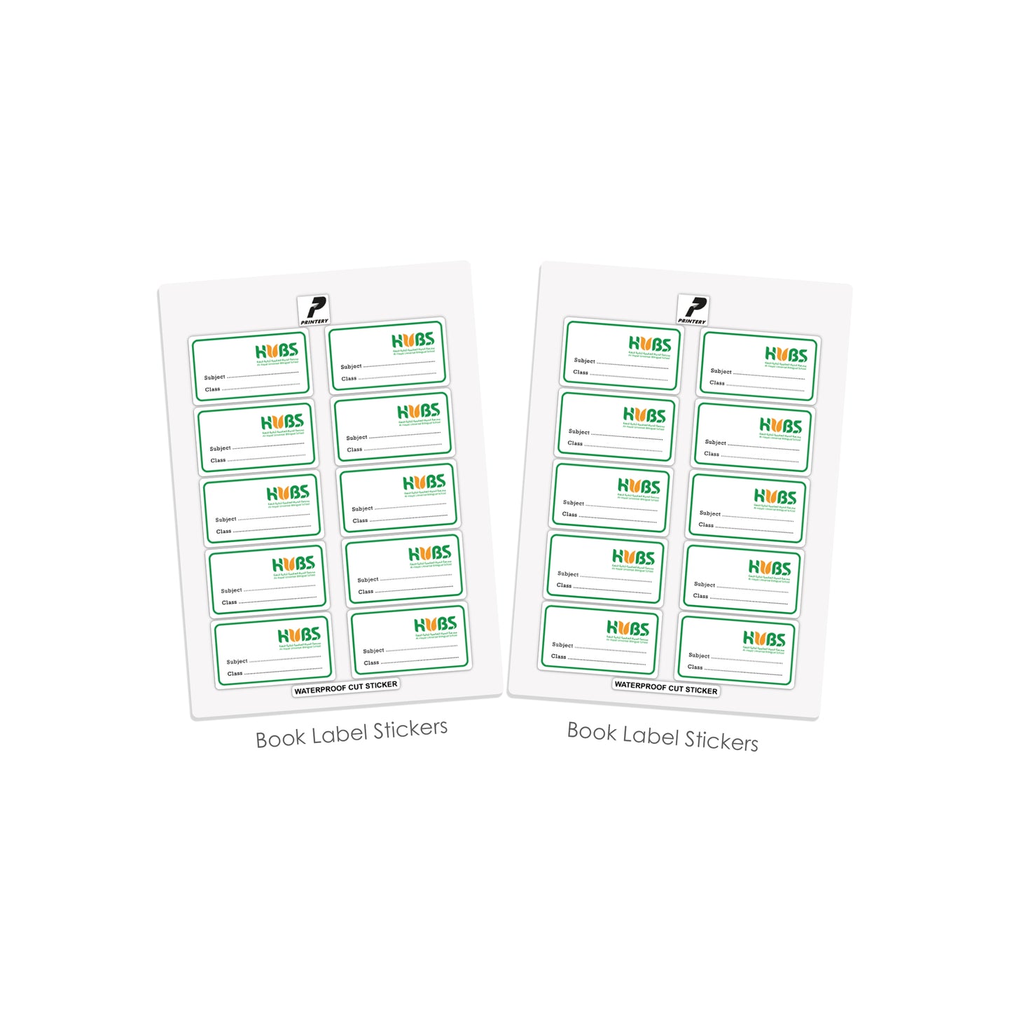 HUBS Ready To Buy School Labels