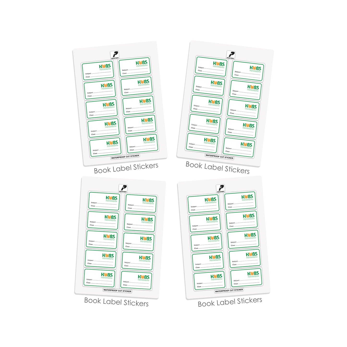 HUBS Ready To Buy School Labels