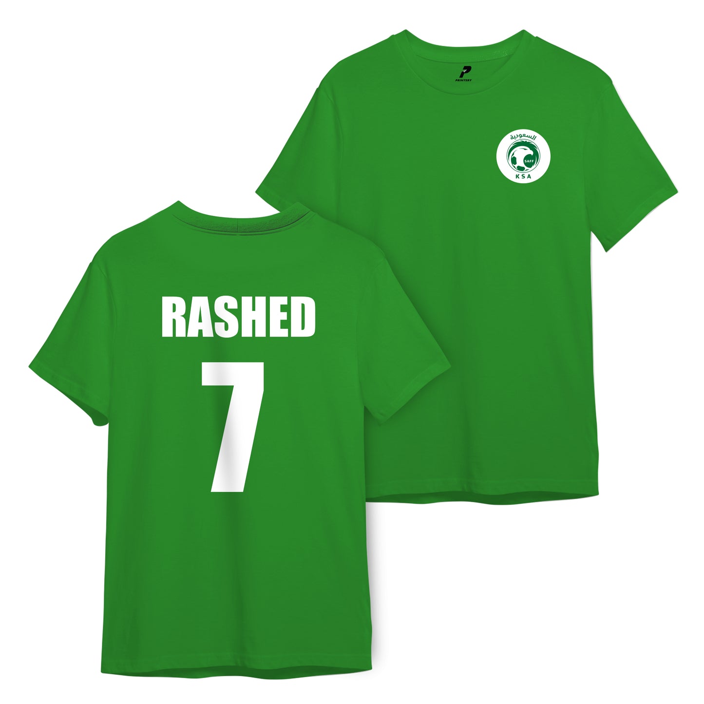 Saudi Khaleeji Football Green T-Shirt 02