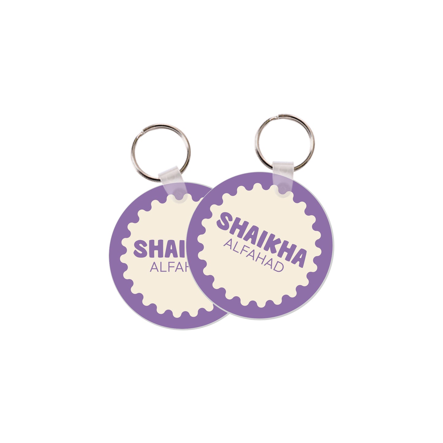 School Tags D170 - Purple