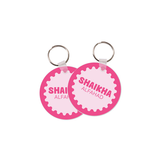 School Tags D170 - Pink