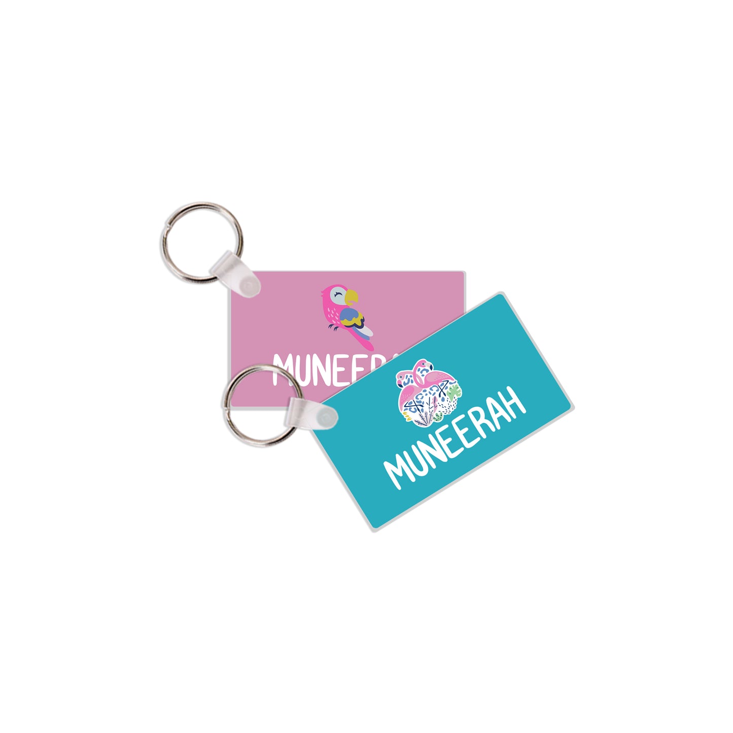 School Tags D076 - Flamingo