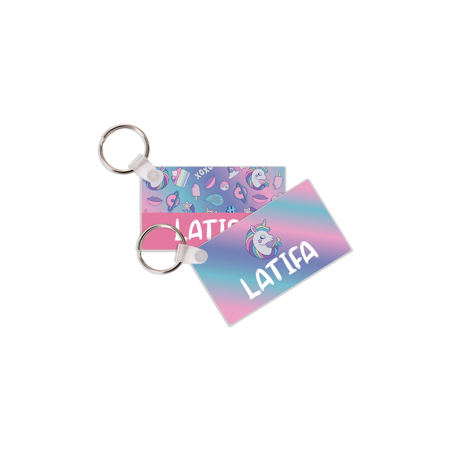School Tags D077 - Unicorn