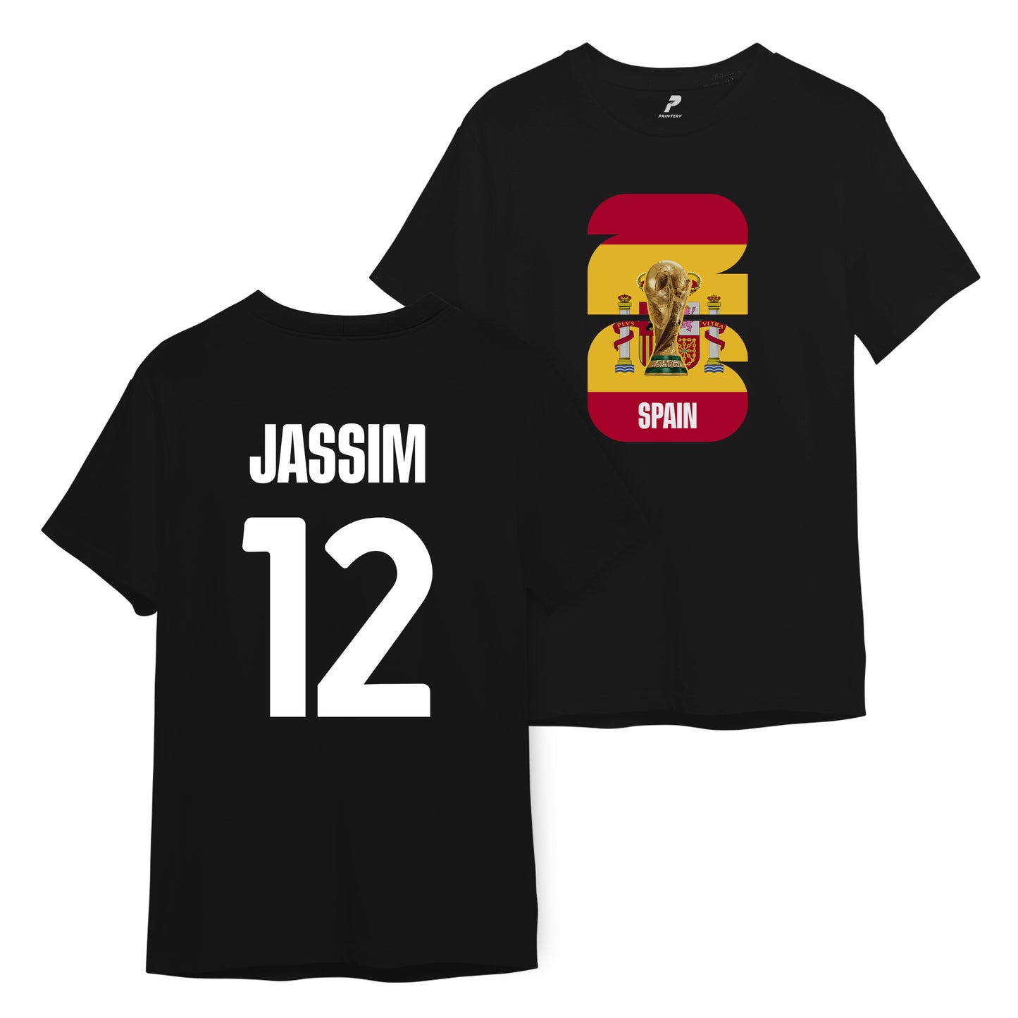 Spain Customized T-Shirt WCD02