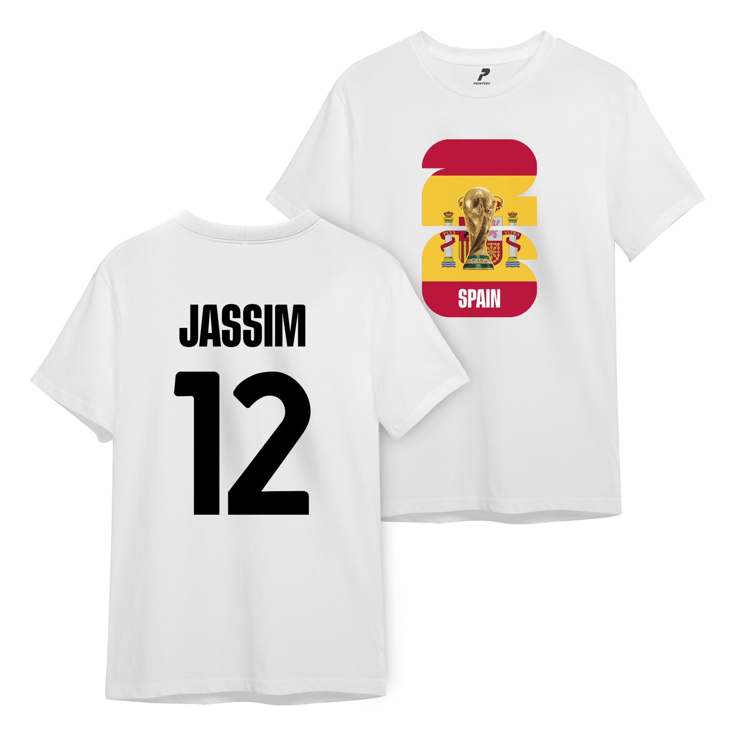 Spain Customized T-Shirt WCD02