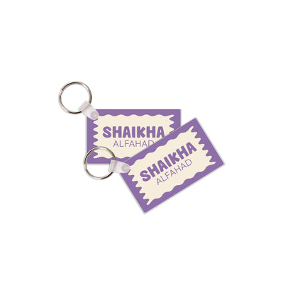 School Tags D170 - Purple