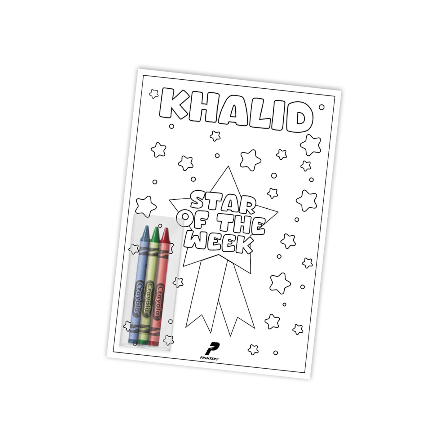 Star of the Week Coloring Giveaway Card 03