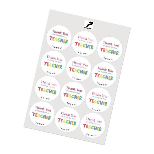 Teachers Day Stickers / Cards TD01