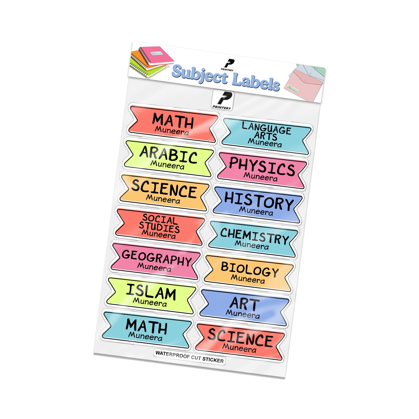 School Subject Labels 02